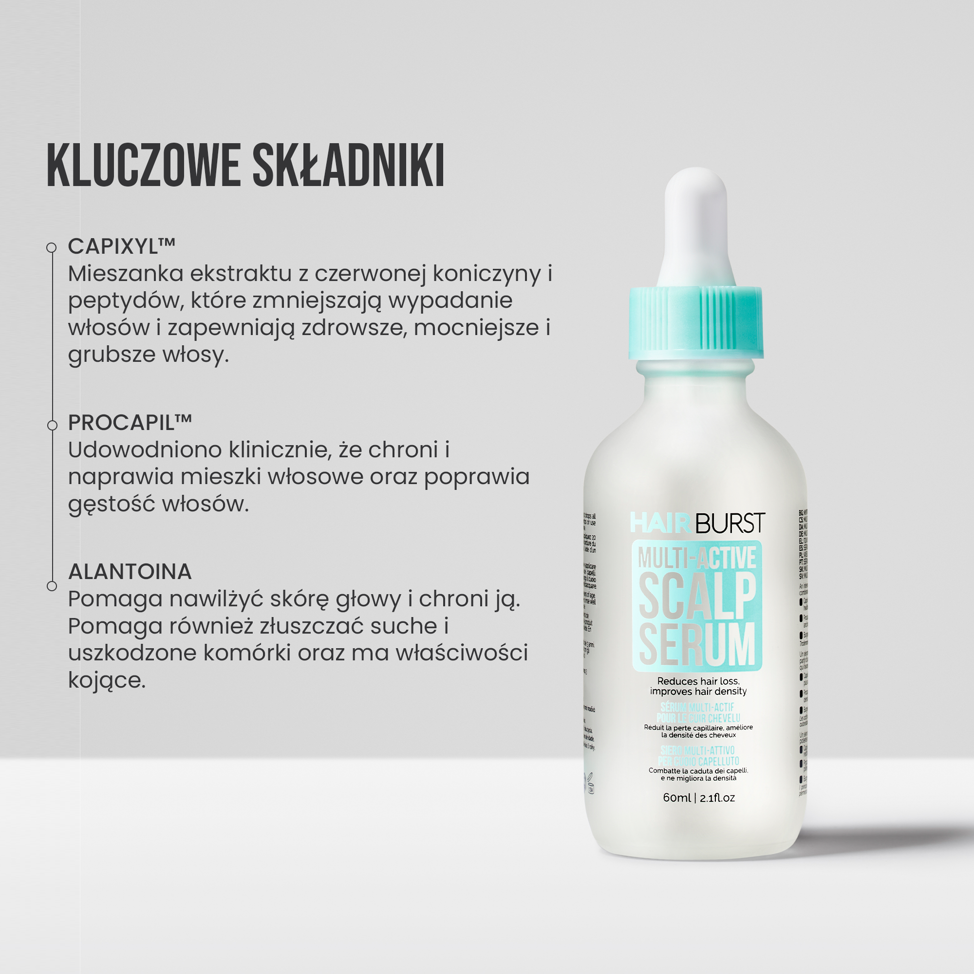 Multiaktywne serum do skóry głowy